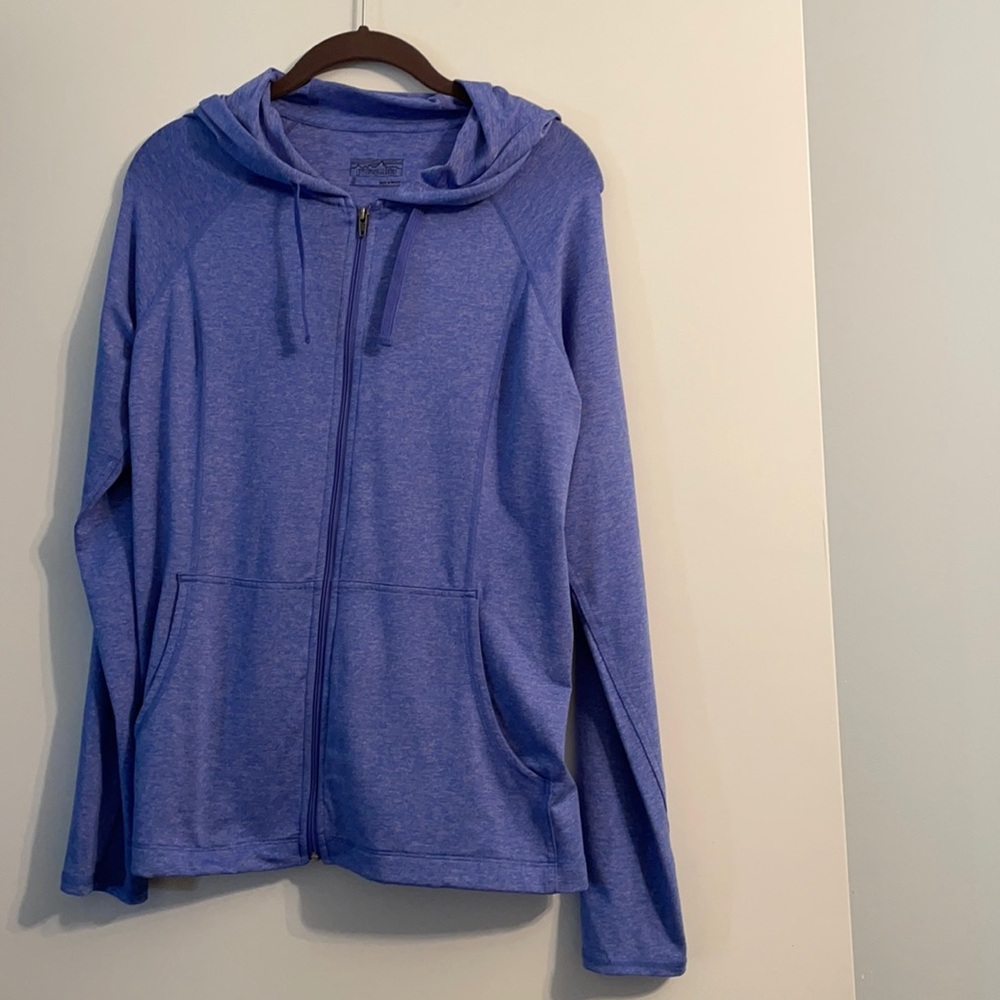 PATAGONIA Heather blue zip up hoodie size Small
